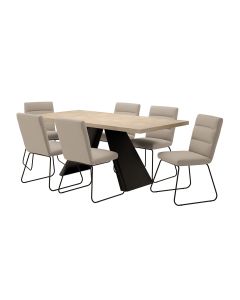 Трпезариски сет, маса Идис и 6 Миа столици