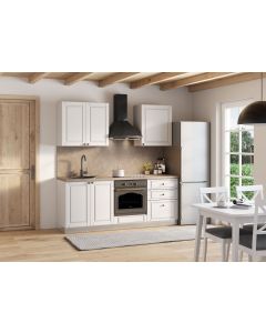 Блок кујна , Јулија бел./бел./тобако, 200 цм