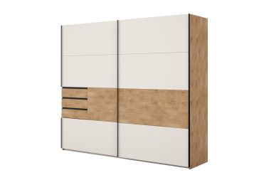 Лизгачки ормар 220x250 3L, црна, Цвита Некст