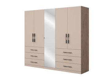 Ормар 220x252 со 6 фиоки, 525 црна 256, Cvita Next