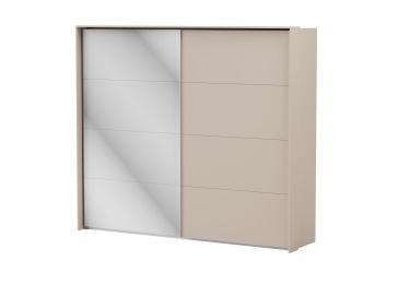 Ормар лизгачки со огледало и осветлување, 224x257, алу, Цвита Некст