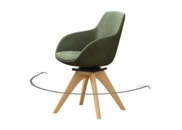 Фотелја, тип А даб масло, Ордос