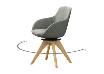 Фотелја, тип А даб масло, Ордос