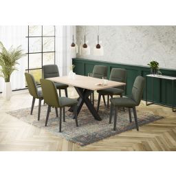 Трпезариски сет, маса Икано и 6 столици Зара