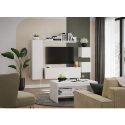 Регал за дневна соба, Рива бело C1