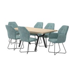 Трпезариски сет, маса Зула, 4 столици Виво и 2 фотељи